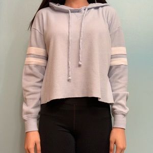 thermal baby blue hoodie